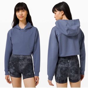 Lululemon All Yours Cropped Hoodie Ink Blue